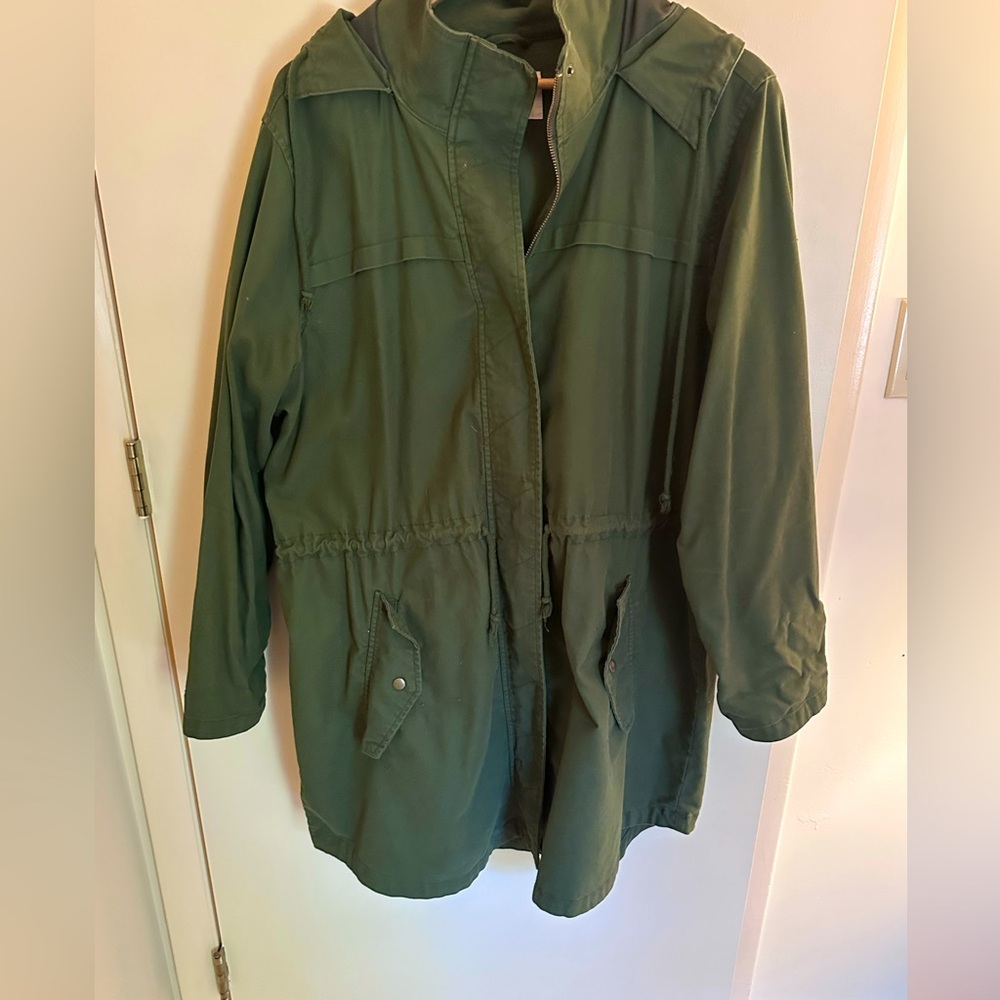 Old Navy Women's Plus Olive Utility Jacket